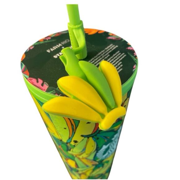 Starbucks x Farm Rio Banana Tumbler, NEW! Collectors, Tropical Limited Edition - Picture 3 of 4